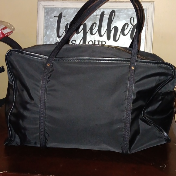 KATE SPADE LARGE BLACK NYLON WEEKENDER - Picture 4 of 9